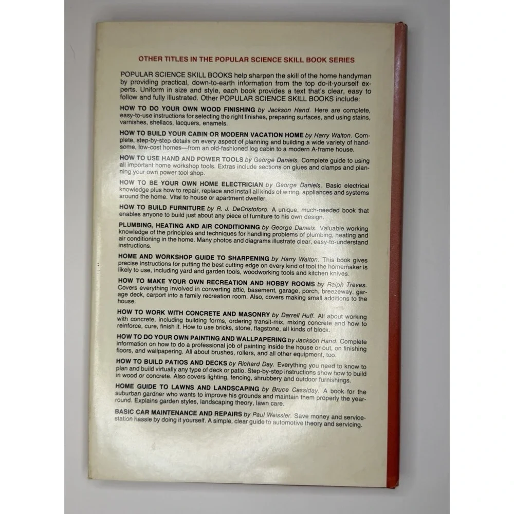 Homeowner's Quick-repair Guide Max Alth Popular Science Skill Book Hardcover 19…